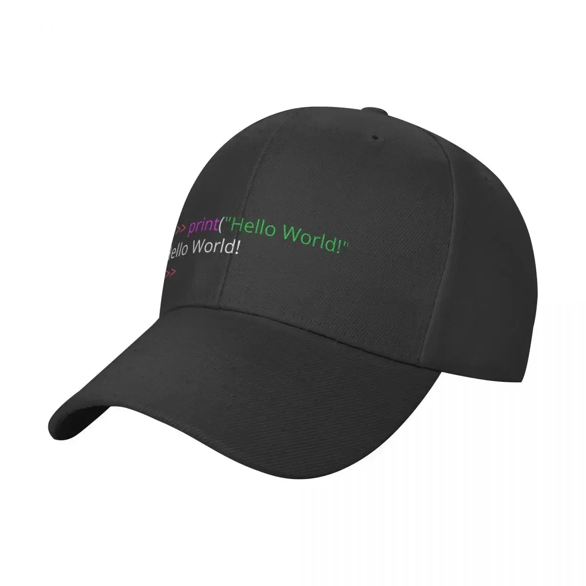 

Hello World Code Baseball Cap For Men Cotton Hats Adjustable Hat Fashion Casual Cap Truck Driver Hat
