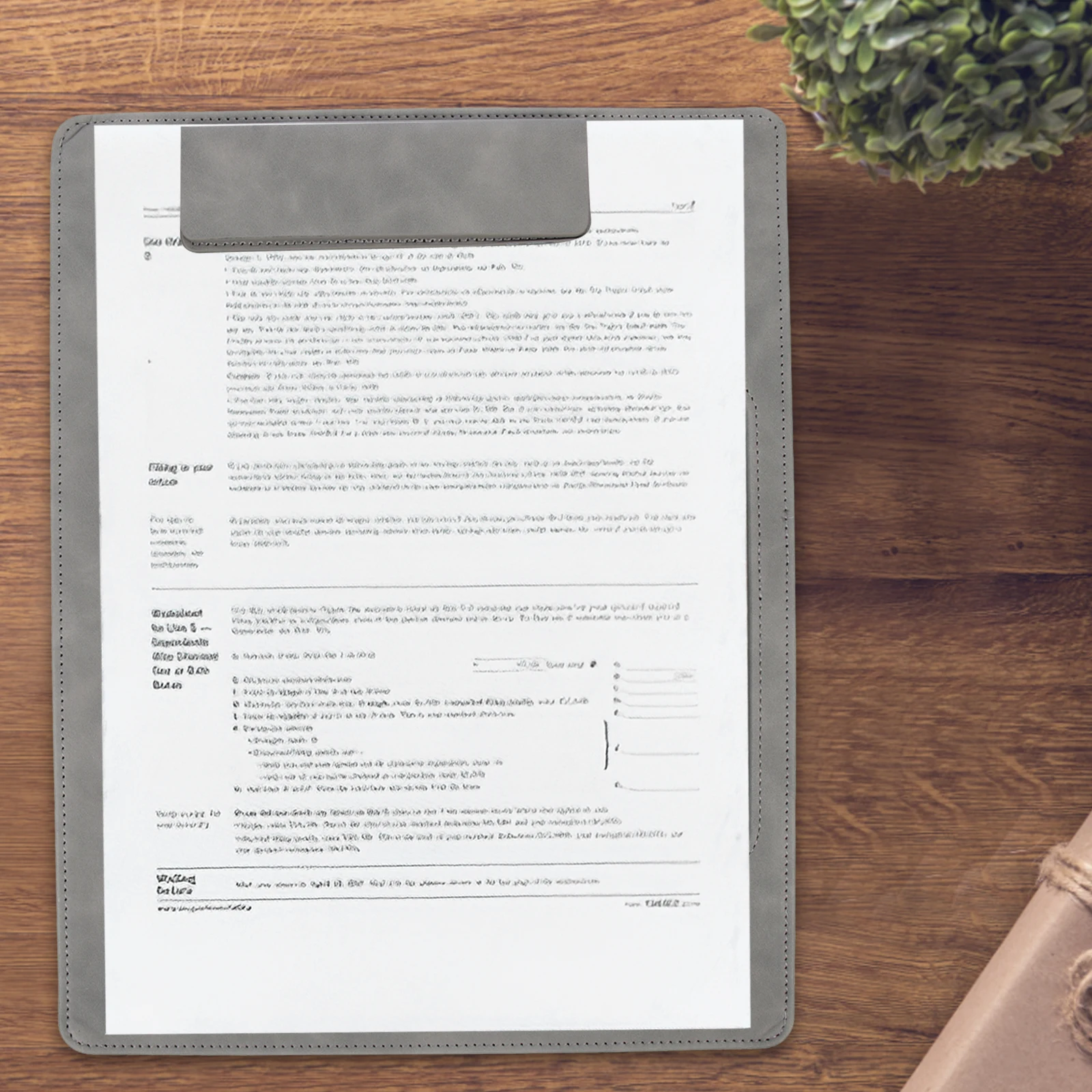 Conference Writing Board Document Organizer Office Clip Boards Paper File Base Exam Paper Clips Writing Support Plate Real