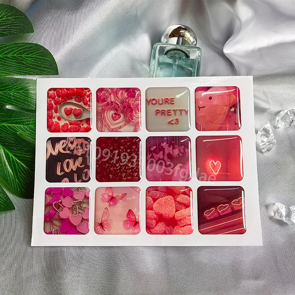 

3D купольный эпоксидный чехол для телефона, наклейка по индивидуальному заказу, популярная декоративная смоляная этикетка, персонализированный кристаллический приподнятый гелевый логотип, желе, формы DlY