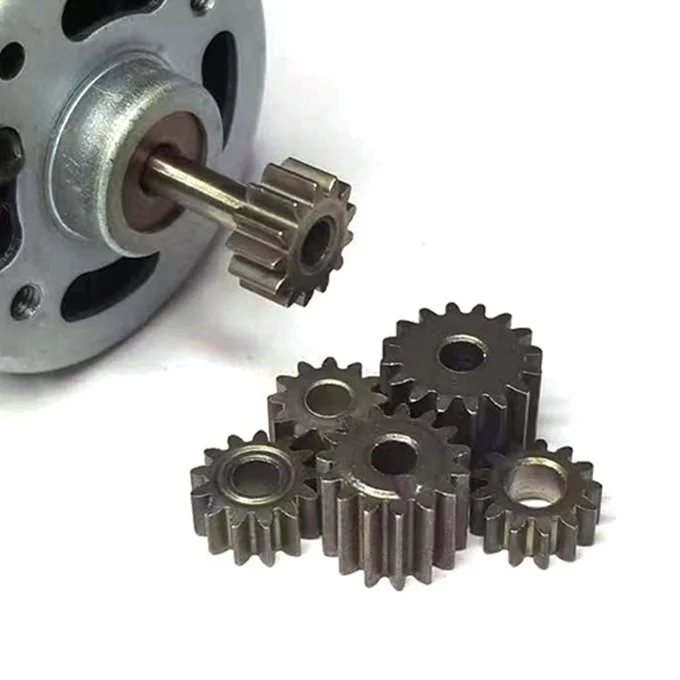 5pcs 0.6M Metal Spur Gear 12T 13T 15T 16T 3.12mm/3.95mm Bore Cylindrical Gear for 550 Motor Electric Drill Replacement Gear