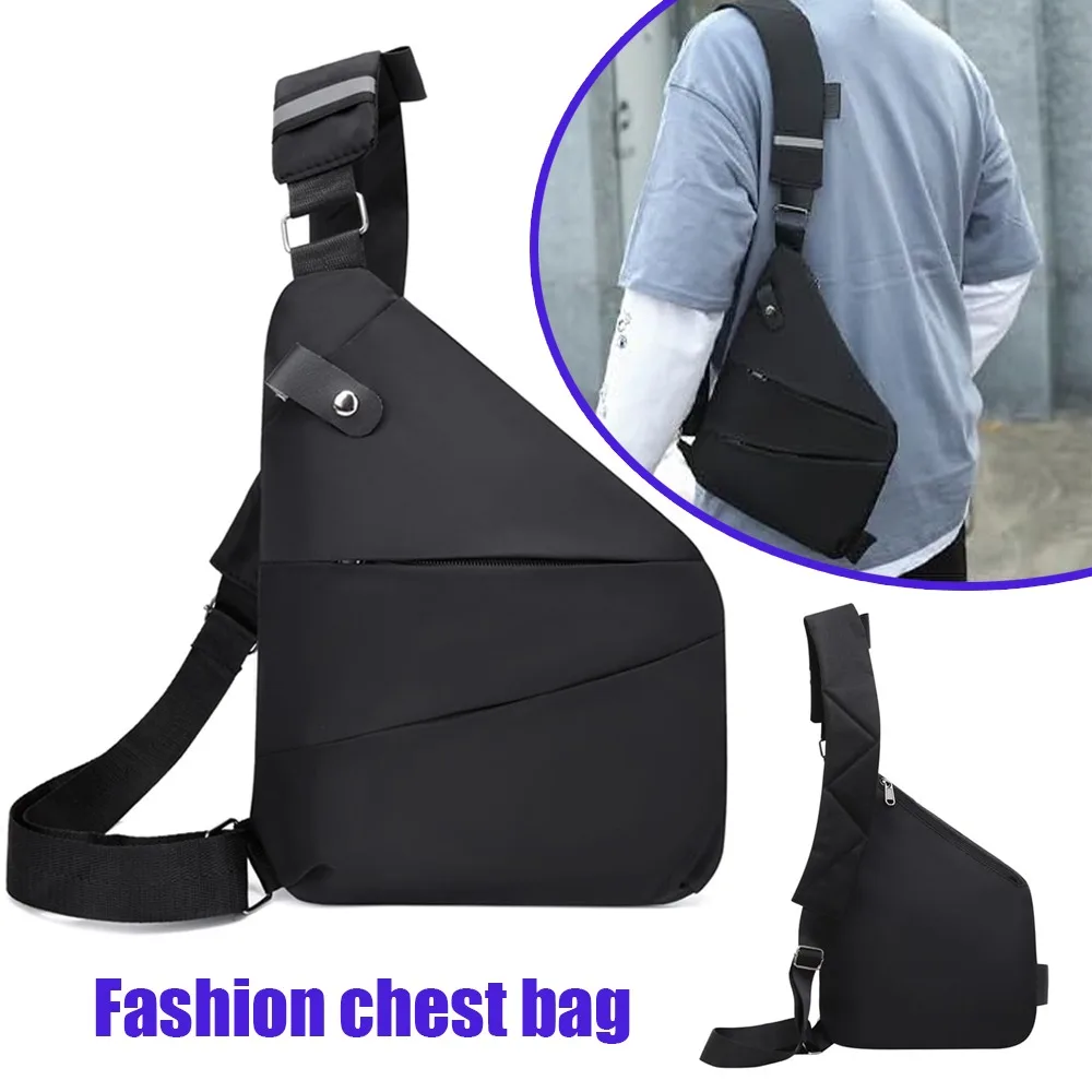 

New Travel Personal Anti Theft Crossbody Bag Sport Running Invisible Wallet Leisure Multi Functional Anti-splash Men's Chest Bag
