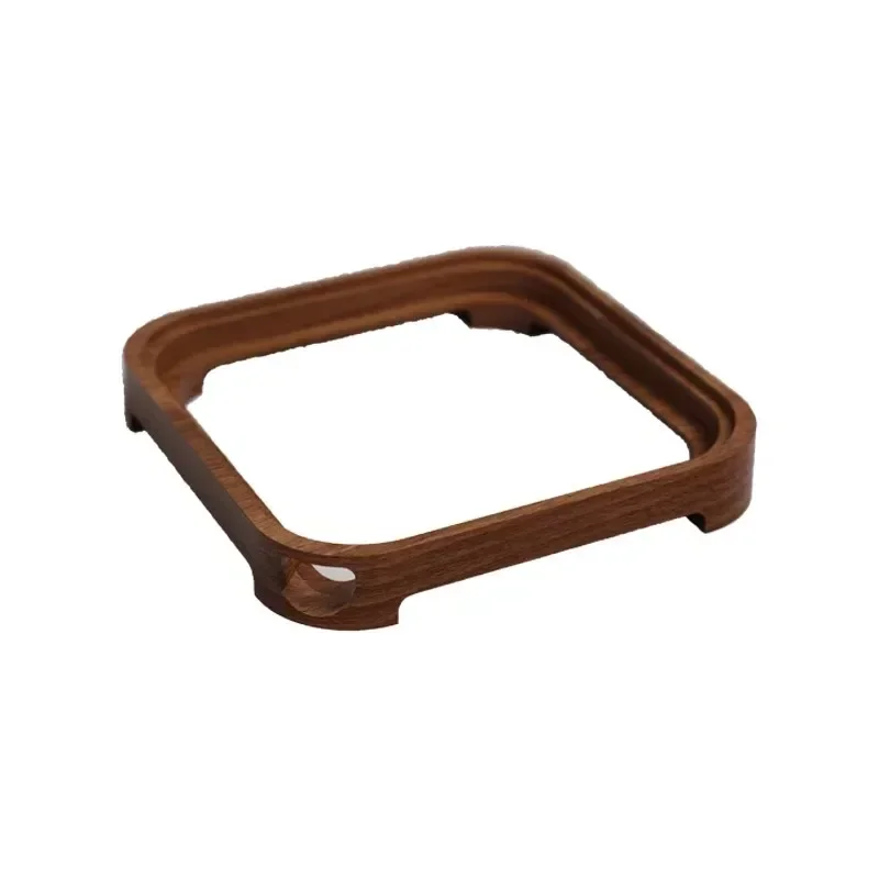 Support en bois massif anti-poussière pour Mac Mini M4, trou de bouton d'alimentation, base en noyer, hôte Apple 2024