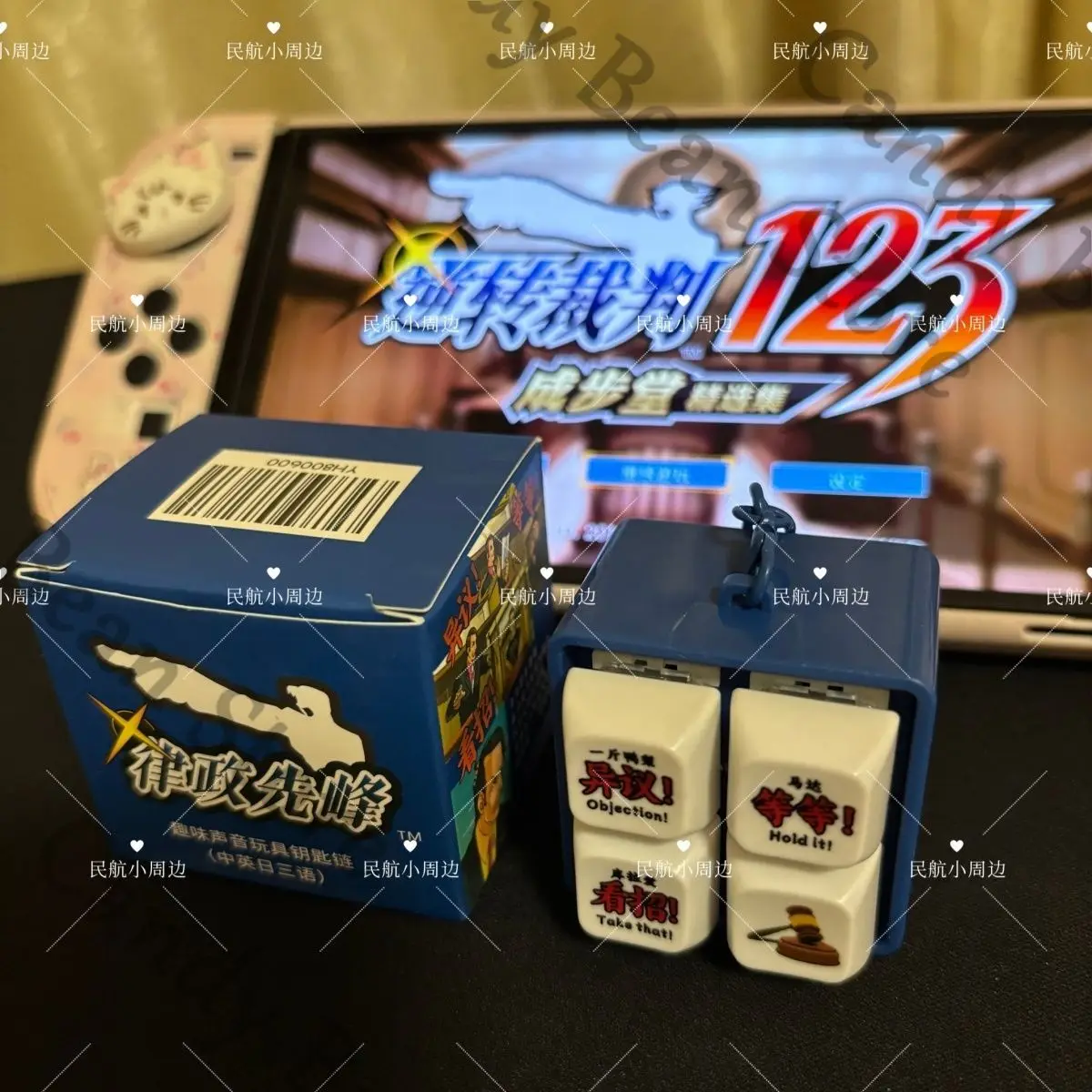 أنيمي الآس المحامي 123 تأثيري النطق زر الكرتون الصوت الصينية الإنجليزية اليابانية ثلاثة النطق قلادة عيد الميلاد