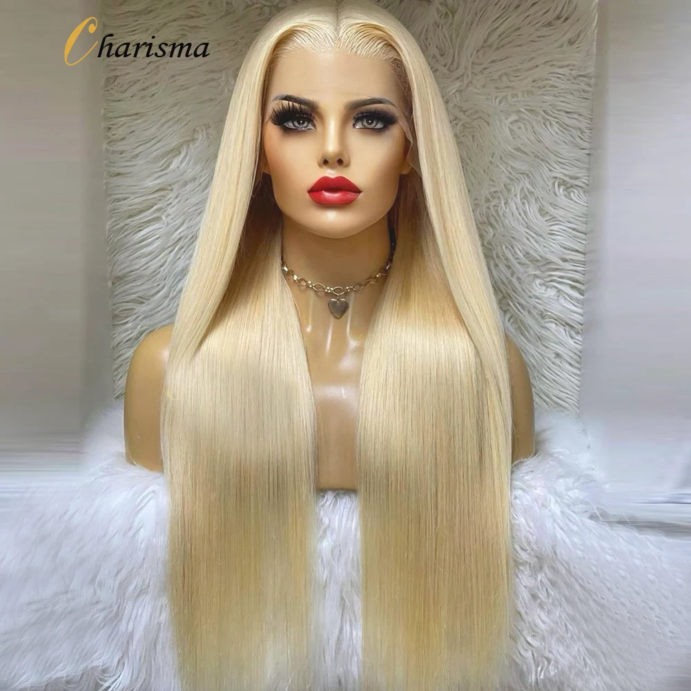 Charisma Synthetic Lace Front Wig Long 613 Blonde Wig Middle Part Soft Hair Long Straight Lace Frontal Wigs For Women Blond Wigs