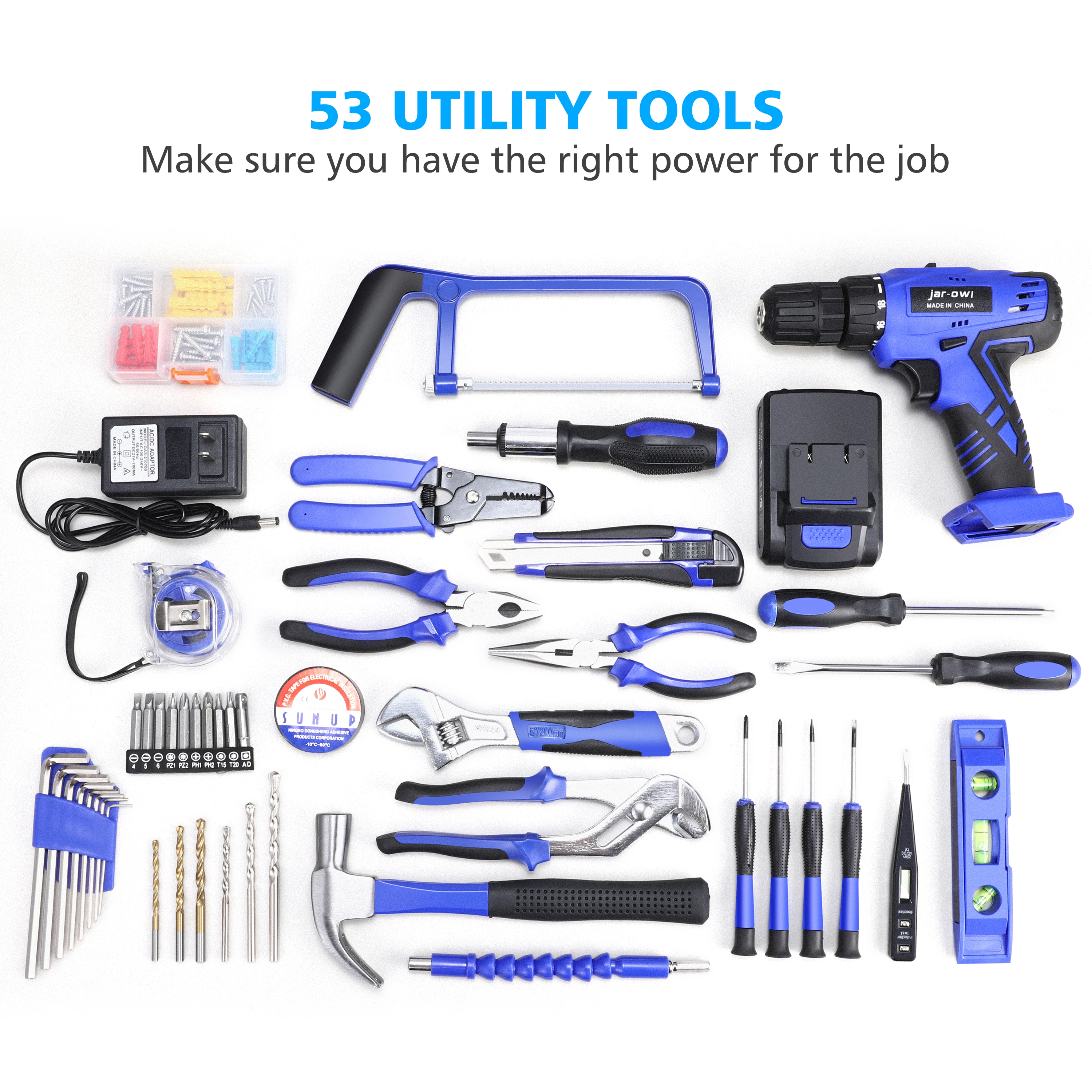 Electrical Tool Kits Combo Wrench Set Power Drill Machines Li-ion Battery Driver 21v Cordless Drill Tool Set Box Impact Drill