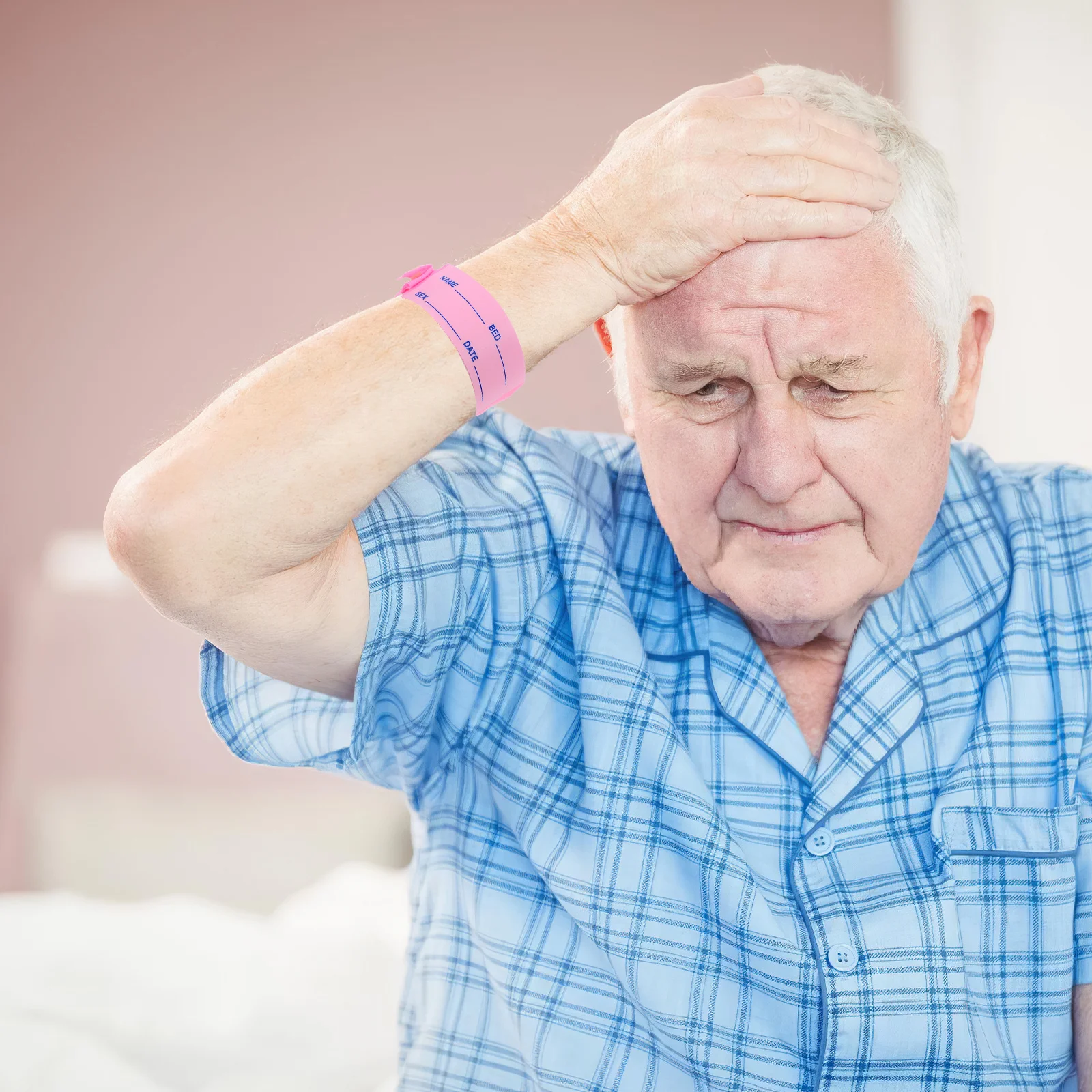 100 قطعة سوار تحديد المعصم الطبي المتاح مقاوم للماء معرف الفرقة لسلامة المريض في إعدادات الرعاية الصحية