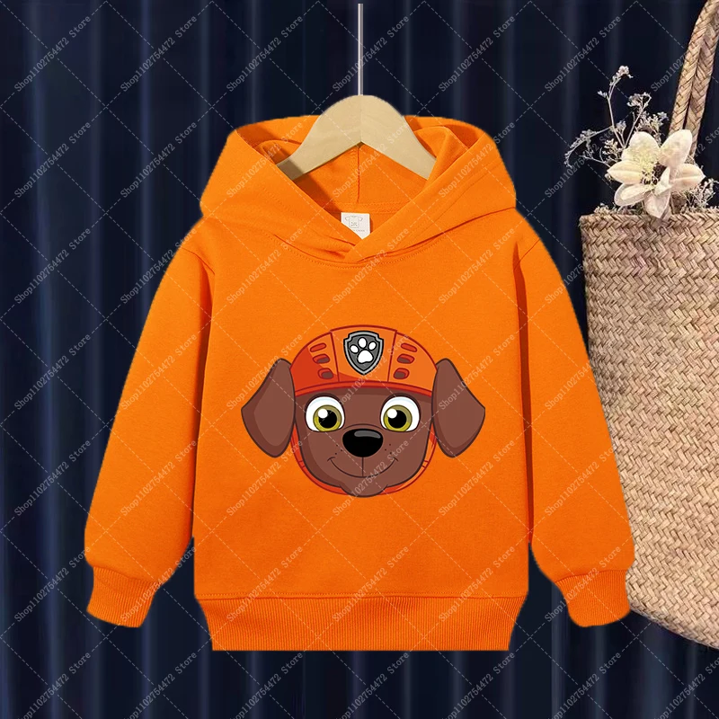 باو باترولز الاطفال طويلة الأكمام هوديس الأطفال أنيمي لطيف هودي سكاي تشيس الكرتون مقنعين القمم لصبي فتاة الخريف رقيقة الملابس