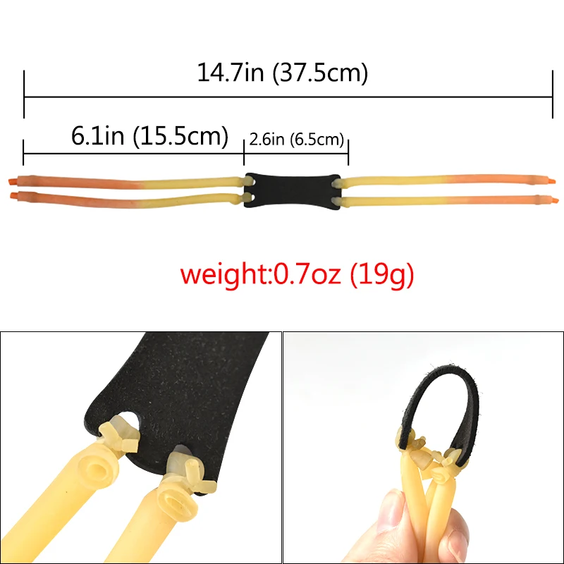 3/6/9 Stuks, 6Mm Binnen, Twee Dikke Latex Elastiekjes, natuurlijke Latex Voor Jacht Katapult, Outdoor Schieten Accessoires
