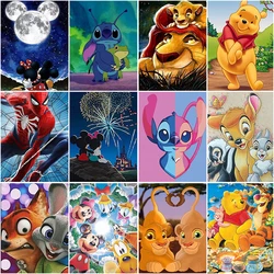 Disney 5D Diamond Painting Cartoon Anime Diamond Mosaic Winnie The Pooh Spiderman Rhinestone Picture Kids Room DIY Decoration