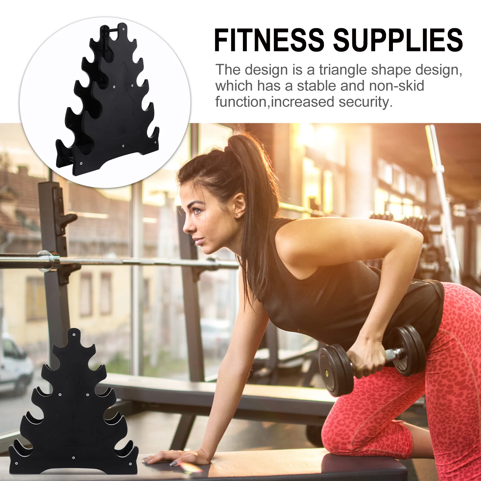 Dumbbell Rack Basketball Accessories Bracket Fitness Supplies Organizer Display Storage Stand Gym Holder