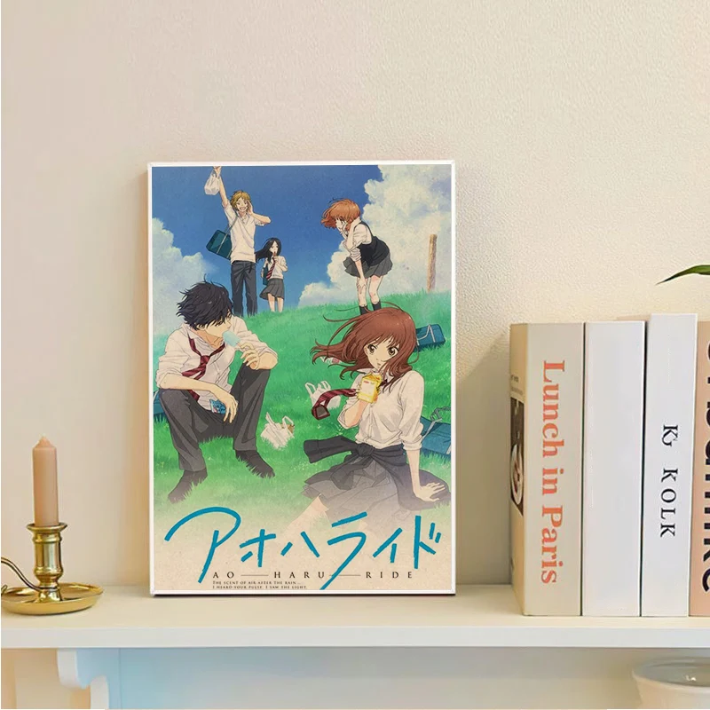 Ao Haru Ride Anime Classic Movie Posters Decoracion Painting Wall Art Kraft Paper Room Wall Decor