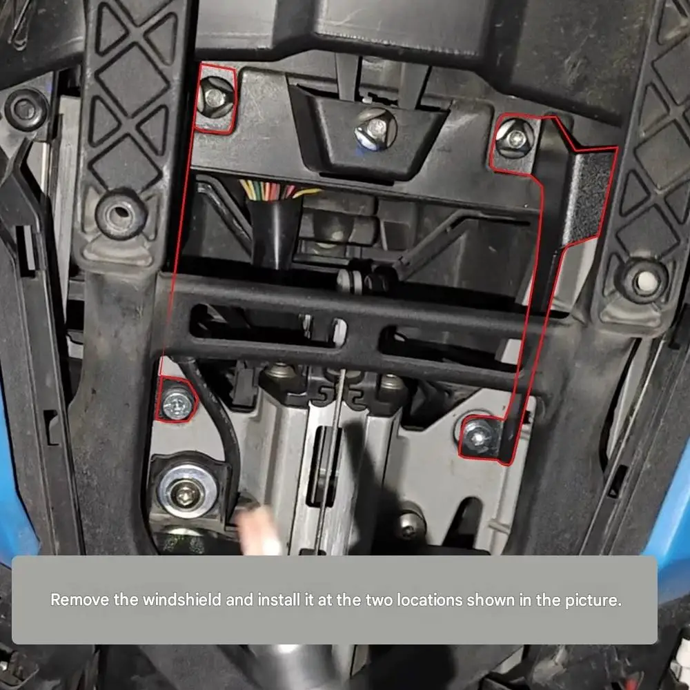 Multi-functional extension rod for motorcycle modification, compatible with ZONTES 703F mobile phone navigation holder.