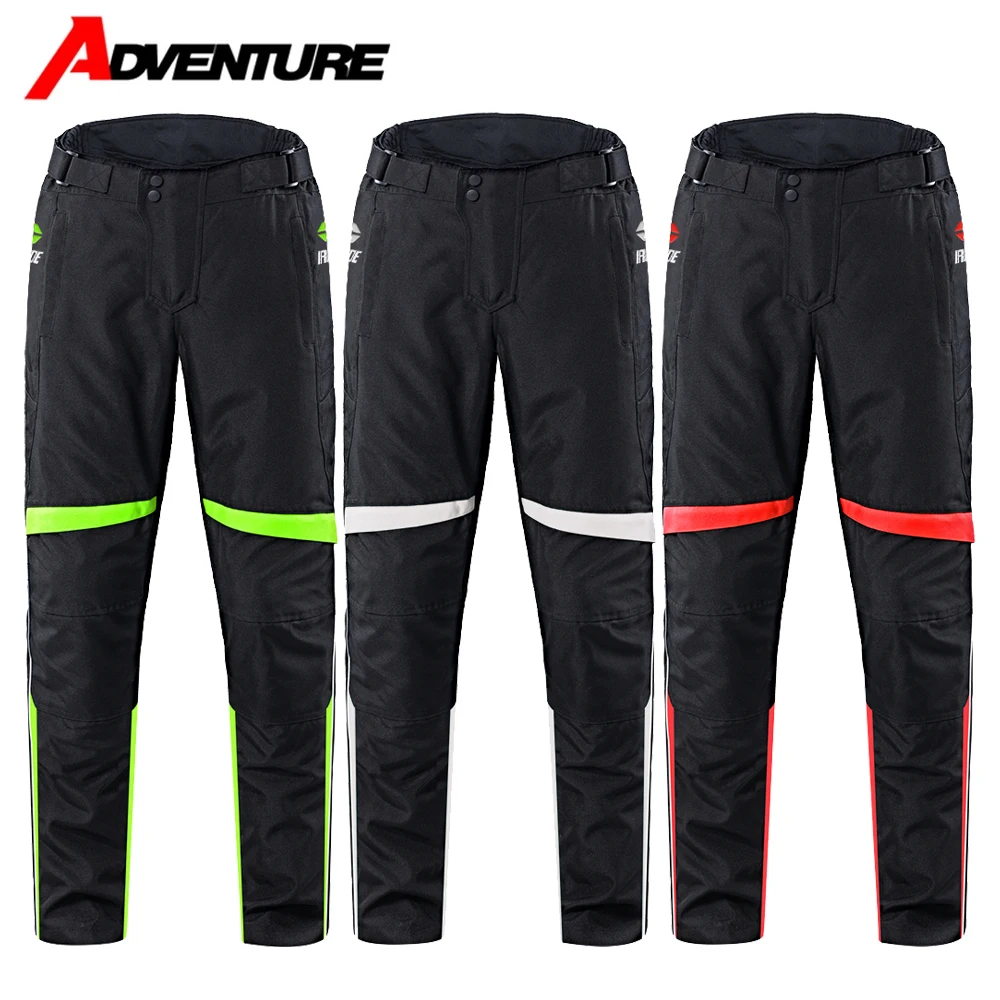 

Мотоциклетные брюки, износостойкие дышащие брюки для езды по бездорожью, уличные водонепроницаемые теплые светоотражающие брюки для верховой езды