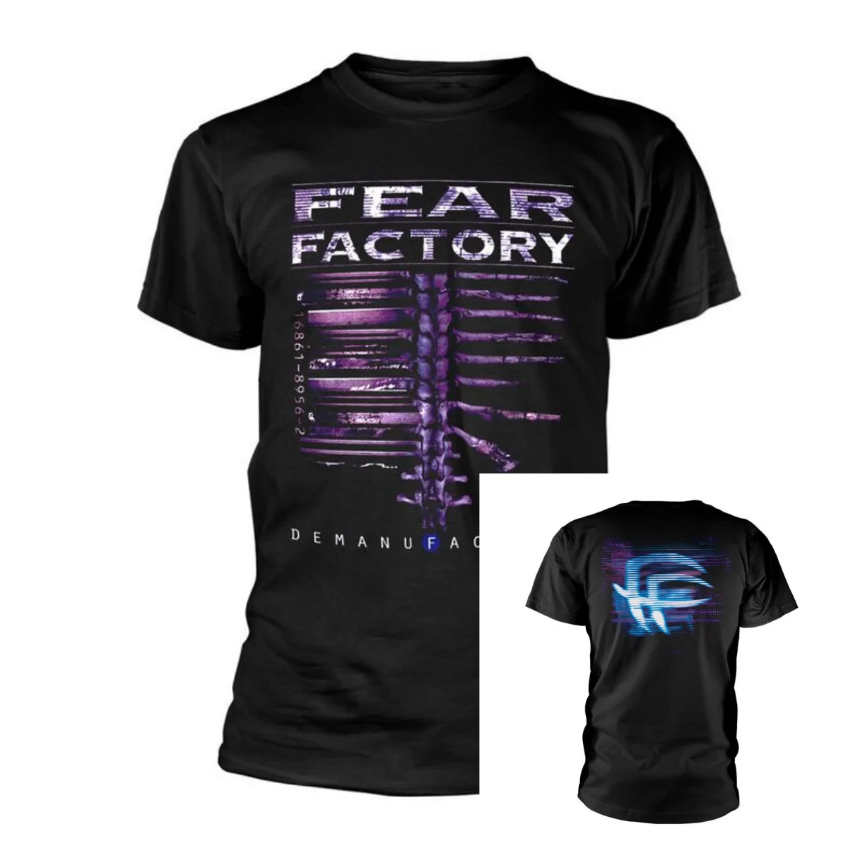 Demanufacture Fear Factory Band T-Shirt, 100 % Baumwolle, Grafik-T-Shirt für Herren und Damen, Sommer-Streetwear-Top – Detail 2