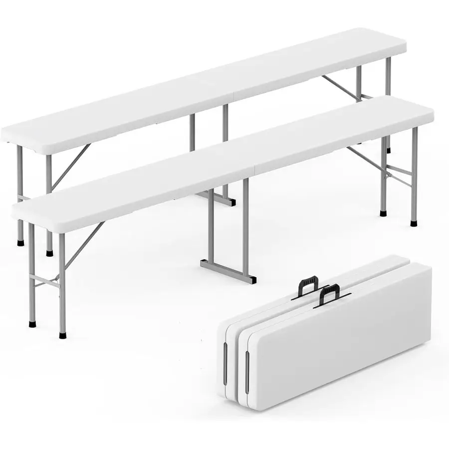Folding Bench Portable Bench Used for Indoor, Outdoor, Picnic, Party, Camping, Dining Seat, Garden Soccer Multipurpose Entertain