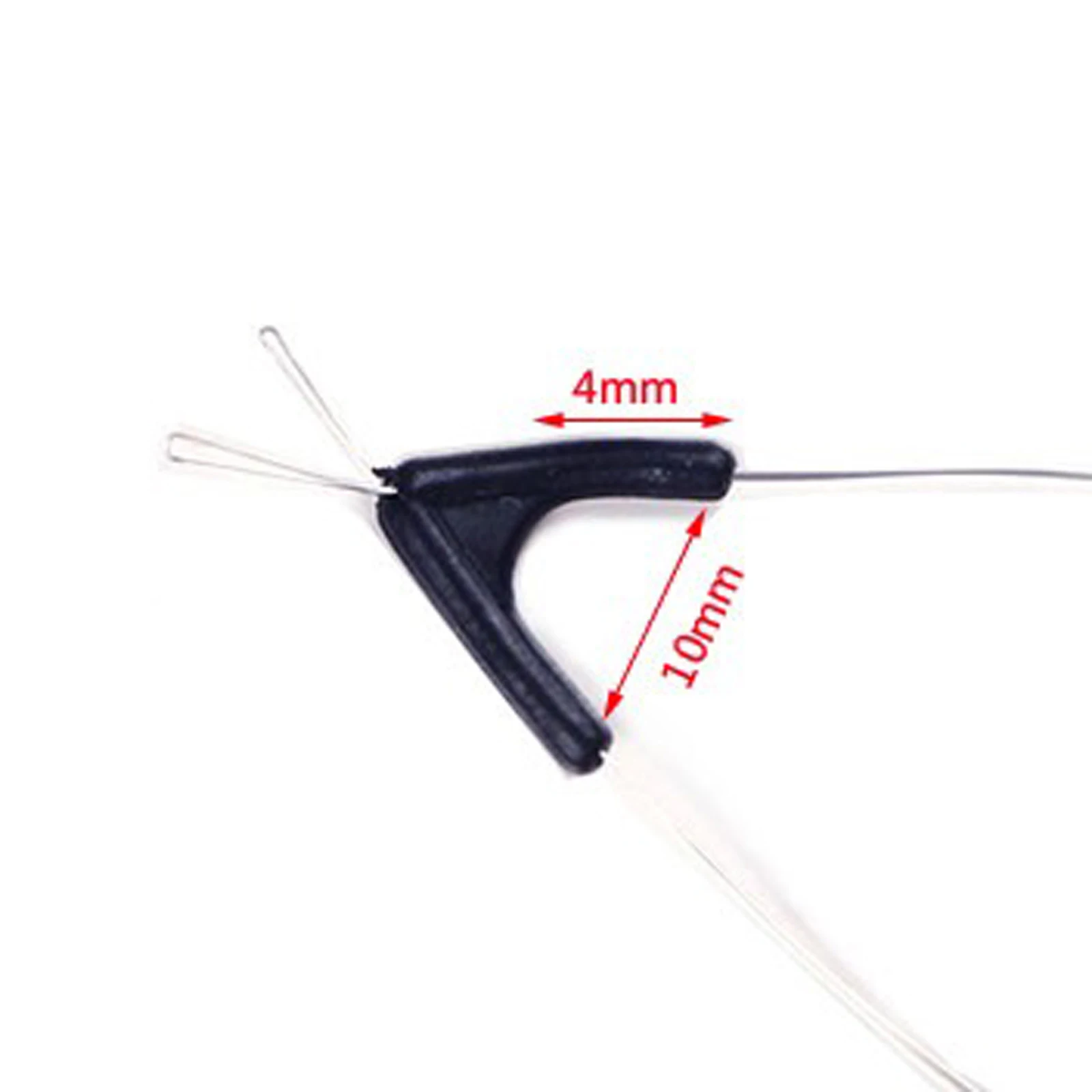 100pcs Fishing Sub Line Splitters Double Hooks Rubber Contactor Device Bifurcation Adjusting And Separating Fish Gear Accessory