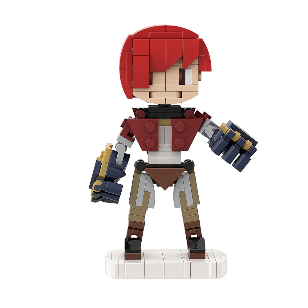 Gobricks MOC League gra Anime figurka klocki Model Jinx postacie z gry Wei lalka cegły montaż zabawki dla dzieci DIY prezenty