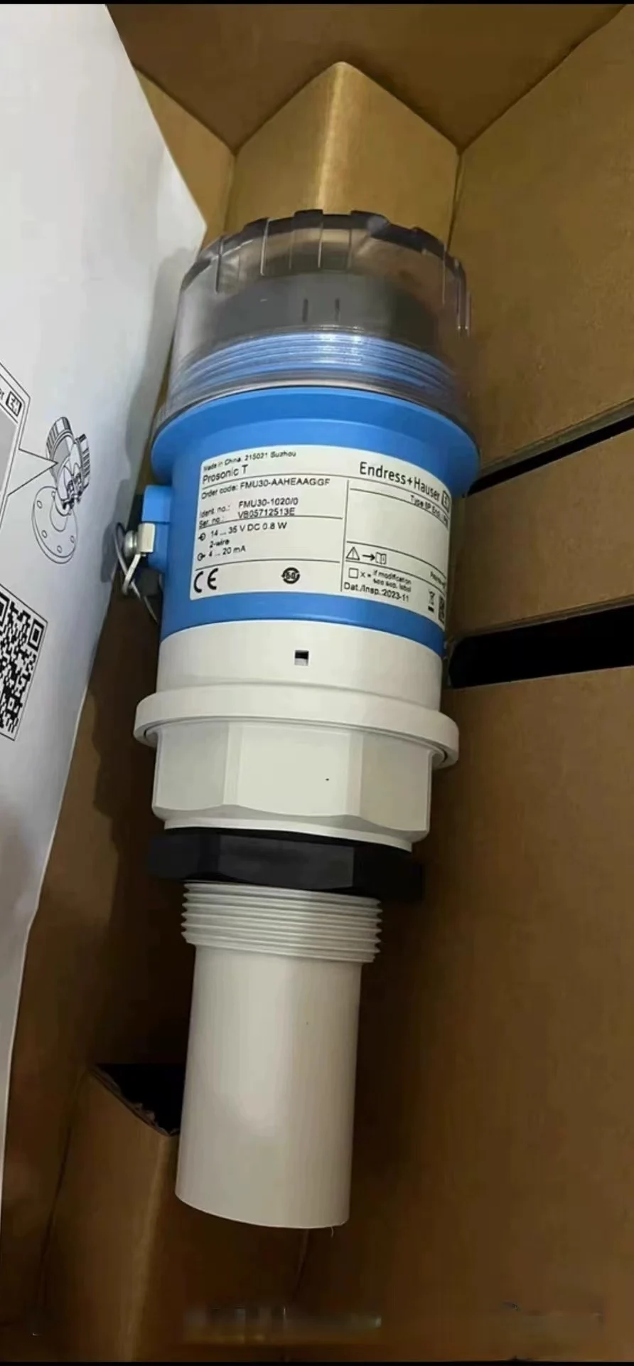 

End ress Hauser Ultrasonic measurement Time-of-Flight Prosonic FMU30-AAHEAAGGF -20 to +60°C (-4 to +140°F)