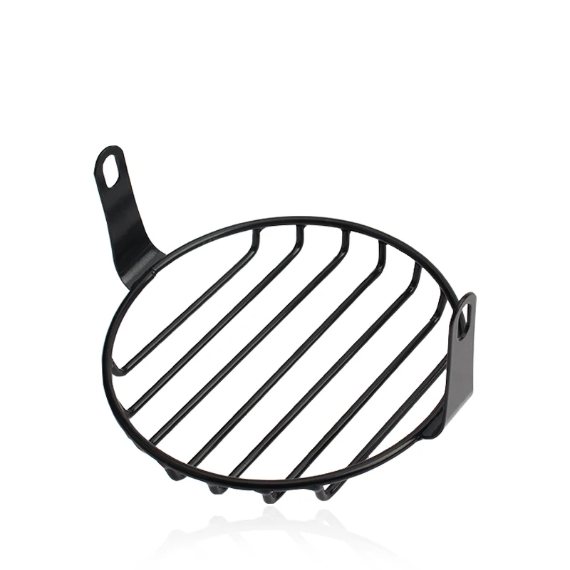 Motorrad Universal Vintage Scheinwerfer Schutz Retro Grill Licht Lampe Abdeckung Für Harley Ducati Chopper Yamaha Cafe Racer