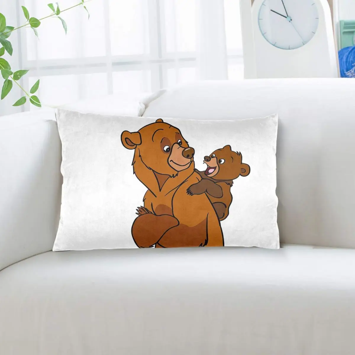 Brother Bear Rectangle Pillowcase Cushion Cover Decor Bedroom Bed Home Comfort Throw Pillow