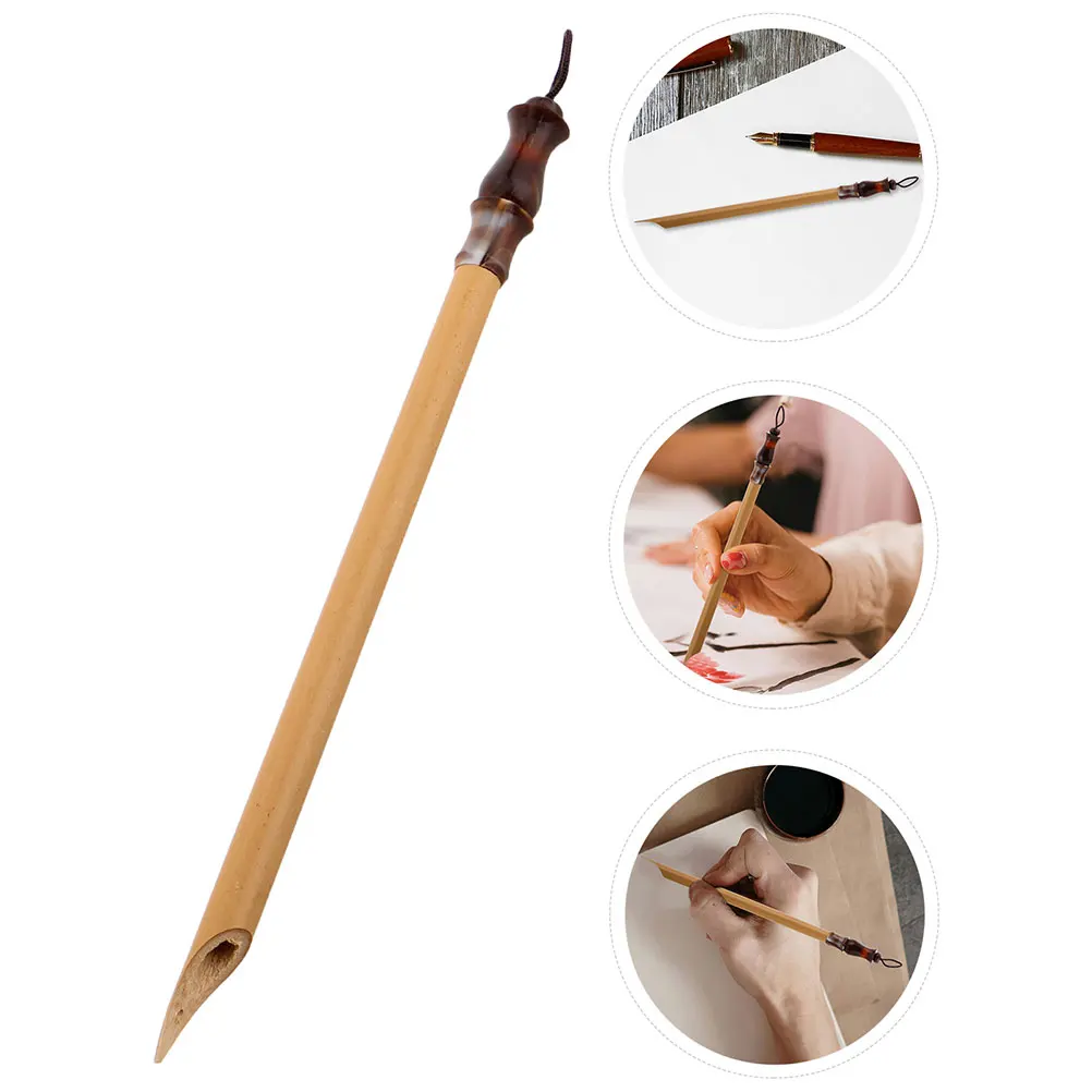 Tibetan Calligraphy Pen Pens for Writing Bamboo Tool Nibs Dipping Beginners Lettering Caligraphy