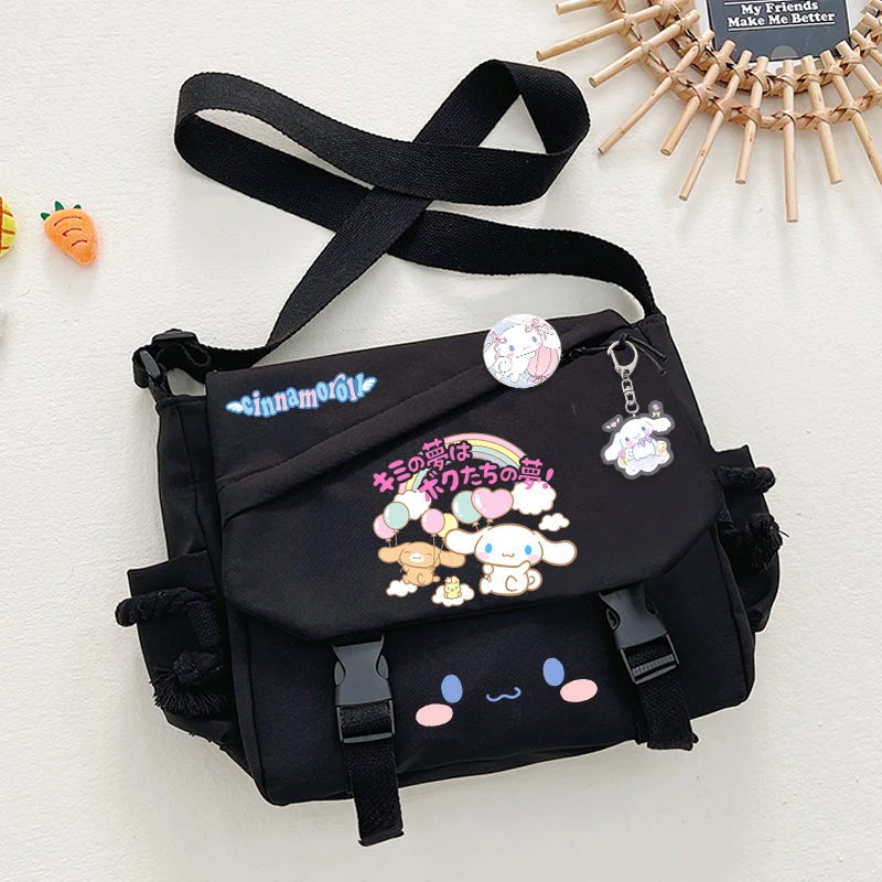 2025 New Sanrio Cinnamon Dog School Backpack for Students, Large Capacity with Multiple Compartments, Laptop Bag, Travel Courier