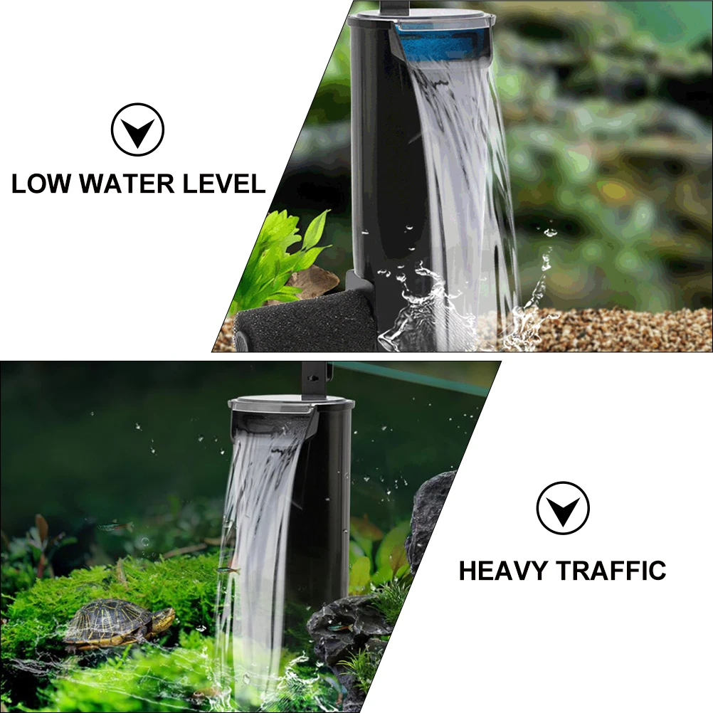 

Multifunctional Aquarium Filter Pump Fish Tank Aerator Low Level Water Circulation System Quiet Operation Eu Plug Waterfall Fish