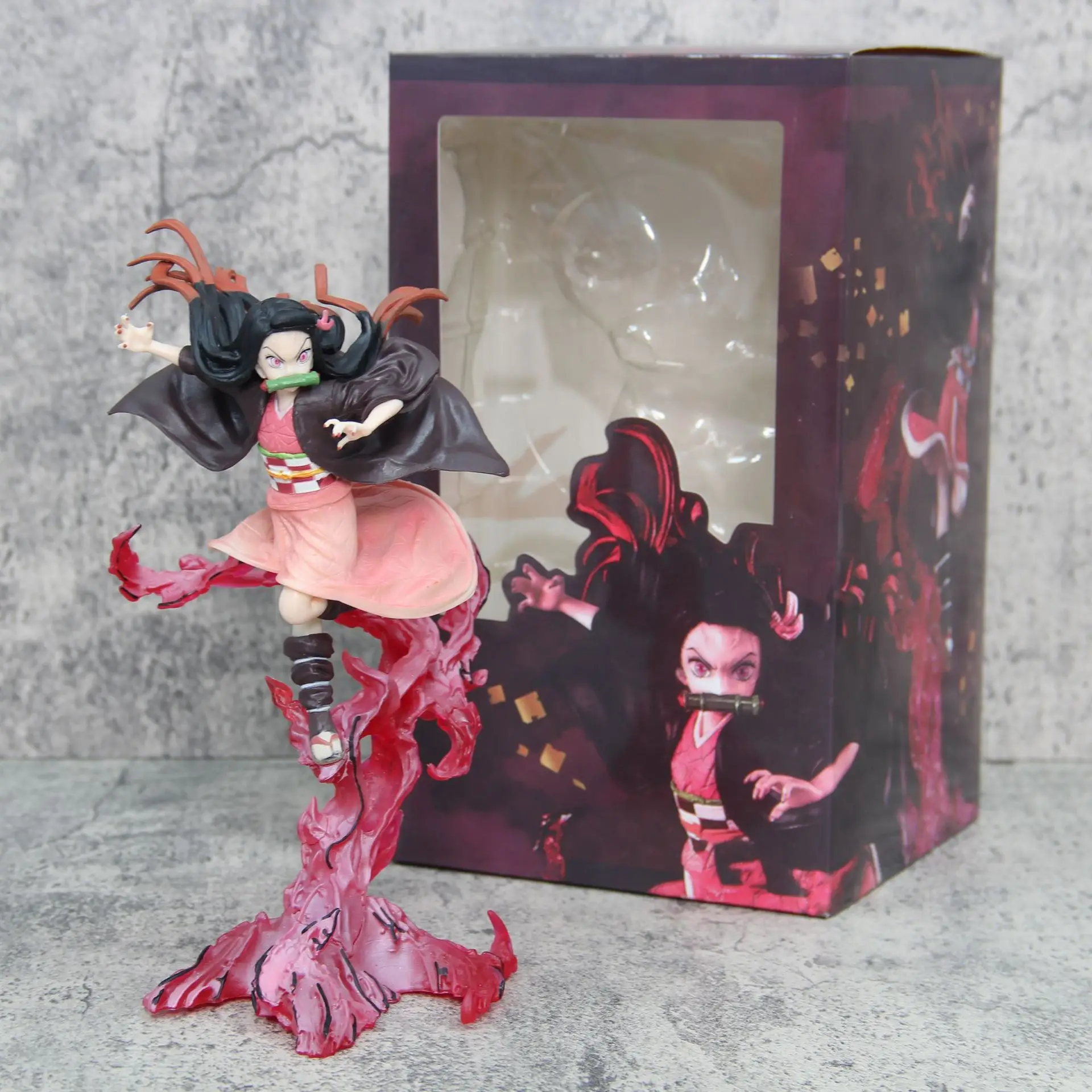 

Demon Slayer Anime Figure Zero Kamado Nezuko 22CM Kimetsu No Yaiba Action Figure Decoration Collection Toys For Children Gifts