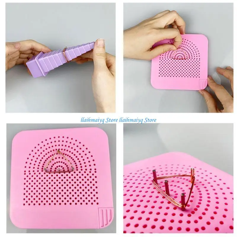 

573B 3 Shapes Handmade Wire Quick Round Square for Triangle Maker Roller Quilling Modeling Tools Jewelry Making Tools