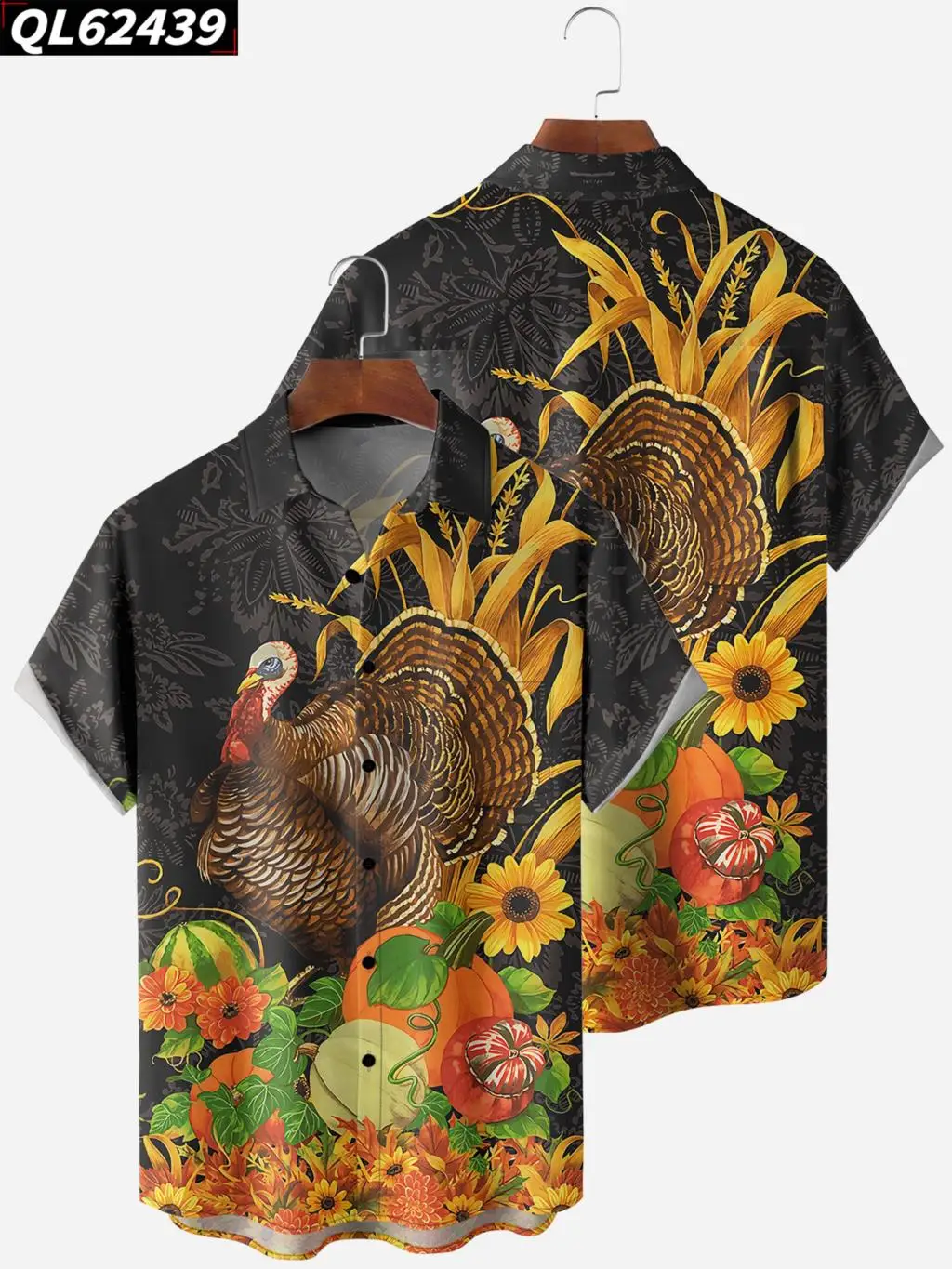 

New Hawaiian Shirt Man Parrot Pattern Summer Short Sleeve Beach Party Clothing High Quality Social Shirts Casual Tops