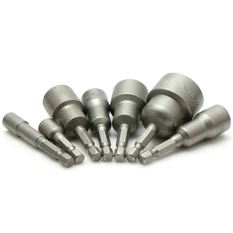 6mm-24mm Hex Sockets Sleeve Nozzles Nut Driver Set Screwdriver Set Hex Shank Electric Drill Bits Tool Socket Wrenches Spanner