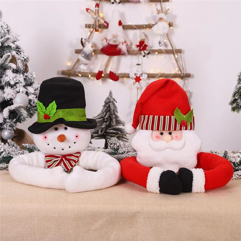 105/108cm Cute Hugs The Tree Doll Santa Claus Snowman Christmas Tree Ornament Festive Decor Noel Atmosphere Cloth Xmas New Year