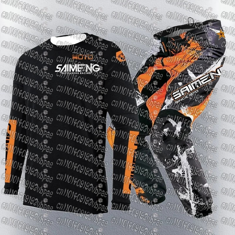 

Популярный мотоциклетный внедорожный комплект, гоночный комплект, дышащая футболка с длинными рукавами, комплект с длинными брюками, мужской и женский гоночный комплект для взрослых