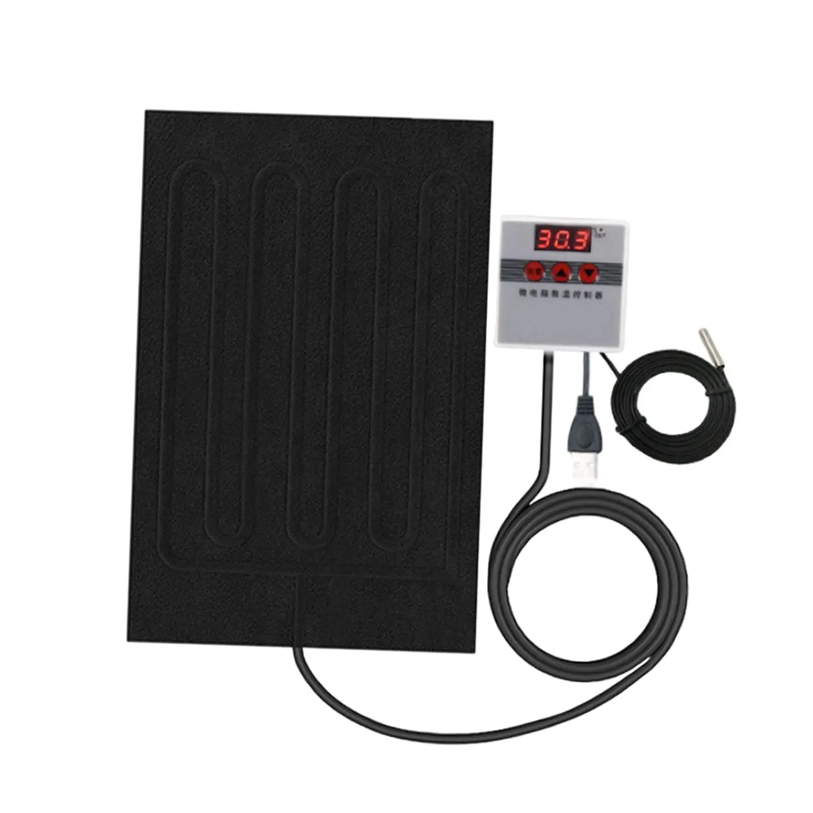 Electric Warming Blanket Mat for Reptiles Amphibians Waterproof Thermal Insulation Panel Heater for Indoor Pet Comfort
