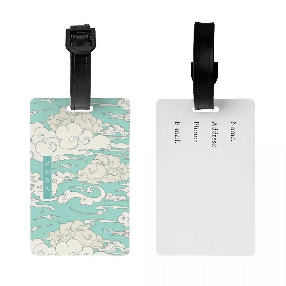 Custom Mo Dao Zu Shi Gusu Lan Logo Luggage Tag The Untamed TV Show Travel Bag Suitcase Privacy Cover ID Label