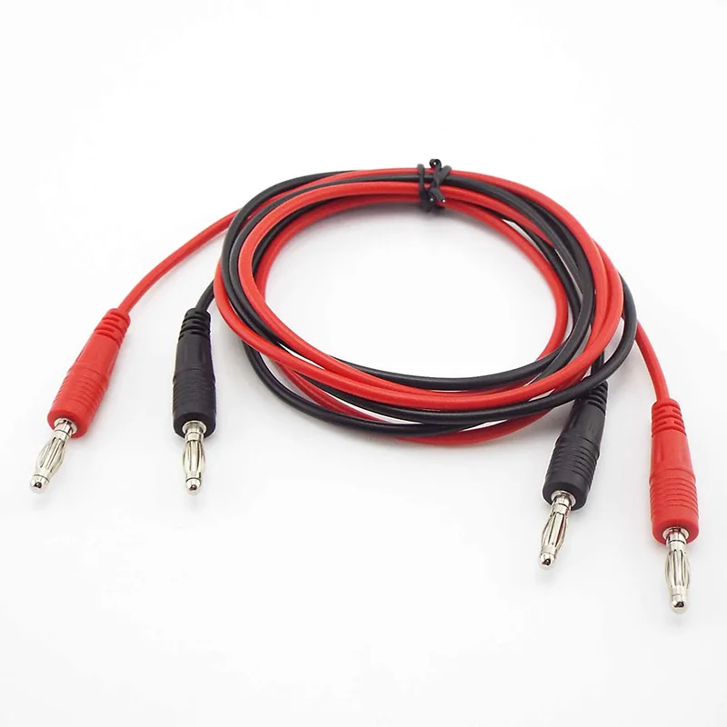 4mm Banana Plug to Banana Plug for Multimeter Testing Cable Wire Test Wire Kit Conductive Metal