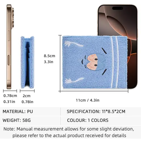 Plyschig tecknad plånbok för kvinnor mjuk luddig yta PU-lädermyntväska med dragkedja söt casual present till tjejer 10 best sales roliga handväskor - №5