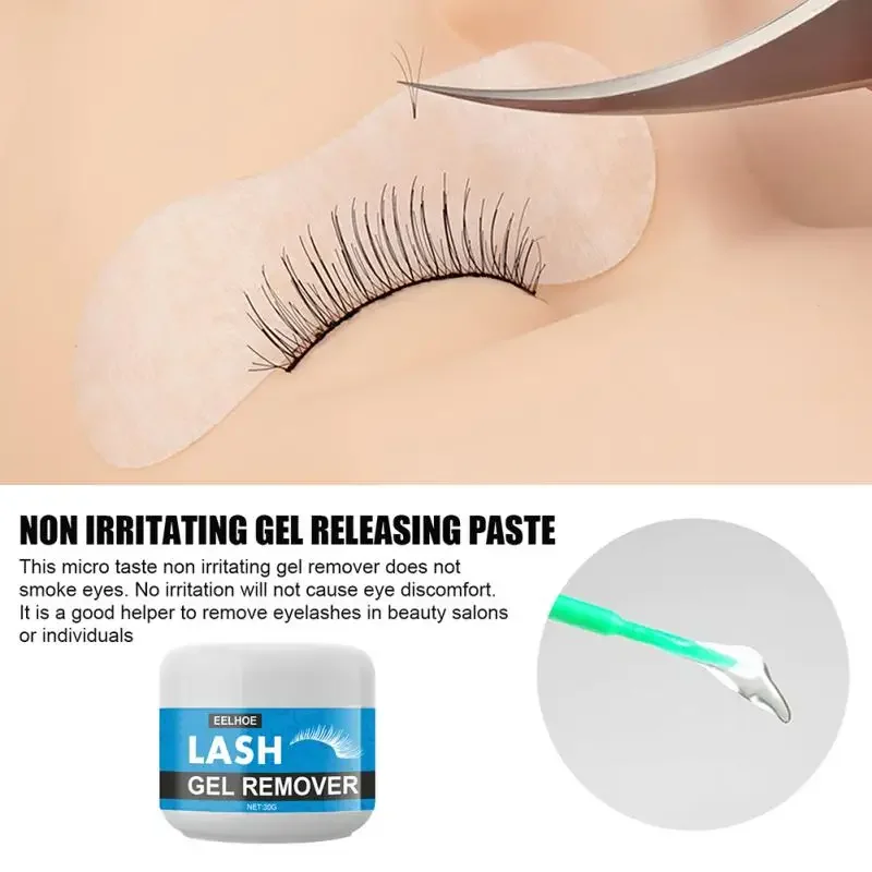 Removedor de pestañas postizas, herramienta de Extensión Profesional, suave, rápido, crema no irritante, fragancia, desgomado, Adhesivo, maquillaje de injerto, 30g