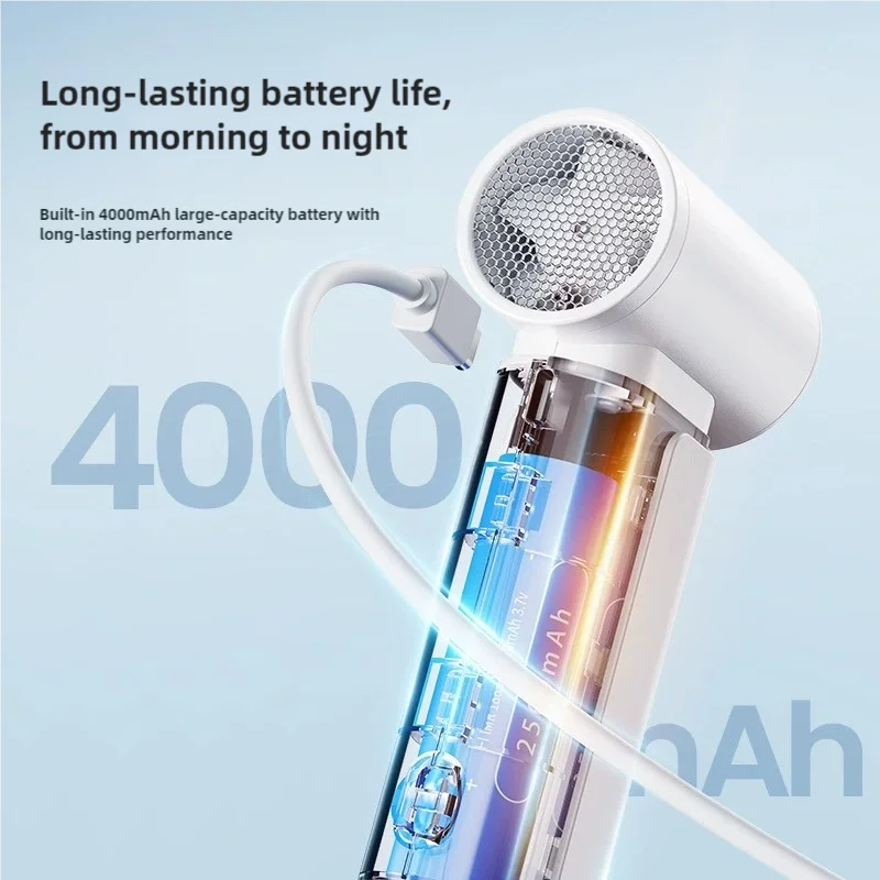 2025 جديد عالي السرعة مروحة كهربائية محمولة USB قابلة للشحن 3 سرعات مروحة 4000mAh في الهواء الطلق مروحة يدوية مروحة صغيرة خالية من الشفرة
