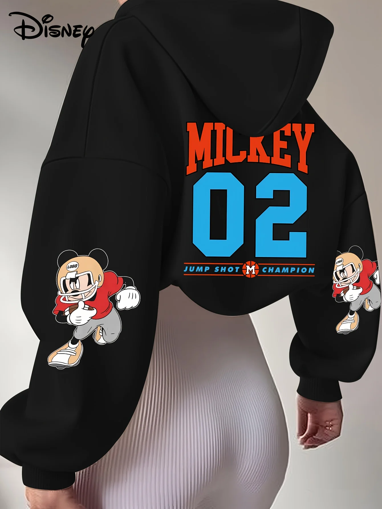 ديزني الأسد الملك ميكي ماوس قميص الحلو كول الشارع الخريف/الشتاء هوديي المتضخم المرأة الكبار والأطفال نفس حجم معطف #6