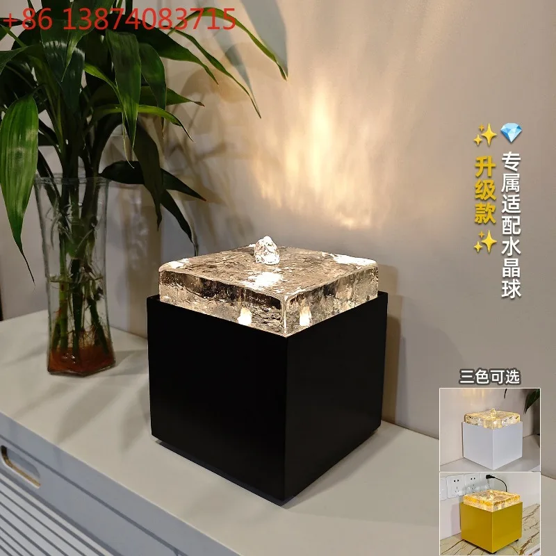 Lucky water ornament, modern circulating water, living room, office desktop, small fountain water feature