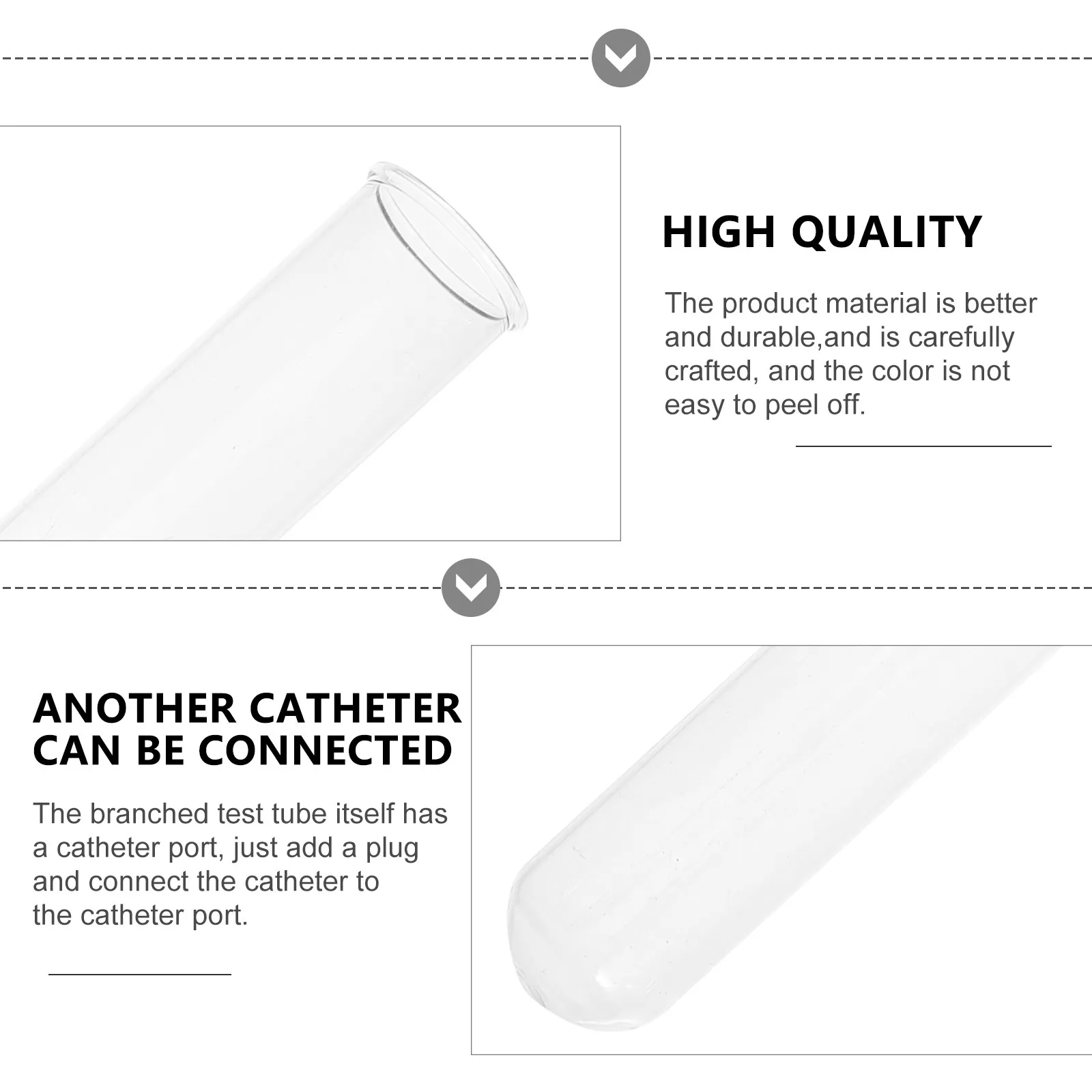 10Pcs Clear Glass Test Tube Professional Experiments Container Laboratory Use Multi-Purpose Transparent Liquid Bottle