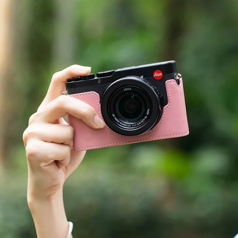 High Quality Handmade Genuine Leather Half Case Bag for Leica DLUX8 D-LUX8 Camera Accessories