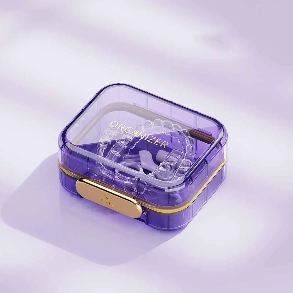 Transparent Invisible Braces Box Waterproof False Teeth Holder Denture Storage Case Portable Large Capacity