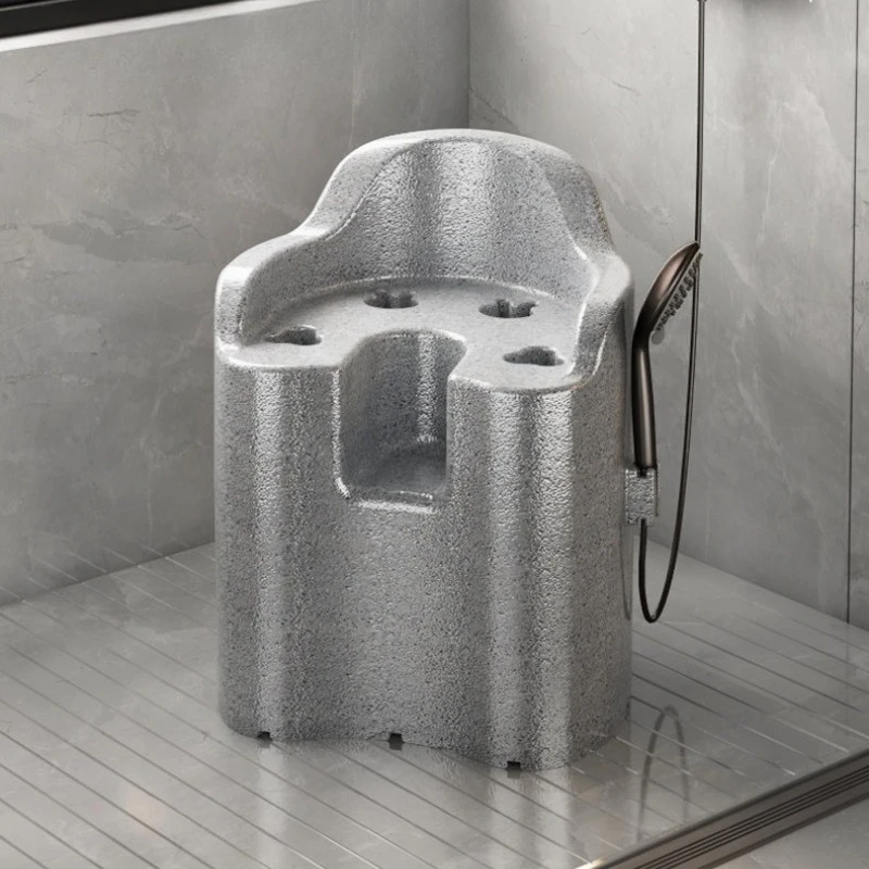 elderly EPP material Bathroom chair safety Non-slip Storable item toilet stool portable aesthetic reposapiés Bathroom furniture