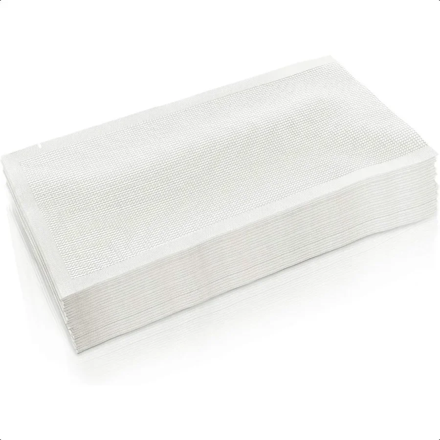 

CANLENPK 4x8 Inch 10x20cm Vacuum Seal BagsSmall Precut Food Storage Sealer Bag Seal Meal Snack Fruit Nut Tea Cookie Bean Boil S