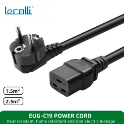 Il cavo di alimentazione europeo Ups in rame puro 16a Standard europeo C19 Server Cable Server Chassis è applicabile