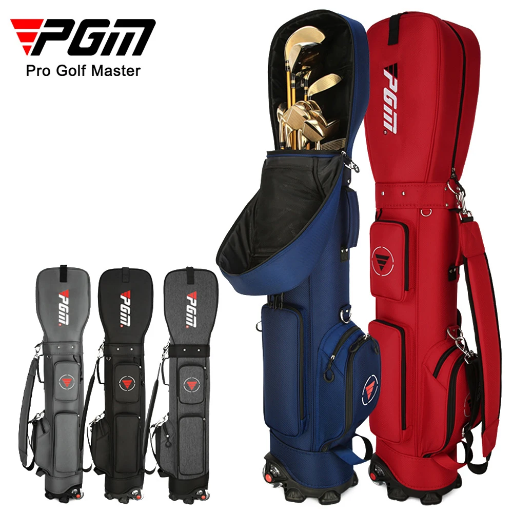 

PGM Golf Club Bag with Wheels Ultra-light Sport Standard Golf Aviation Ball Storage Multifunctional Airline Checked Bag QB069