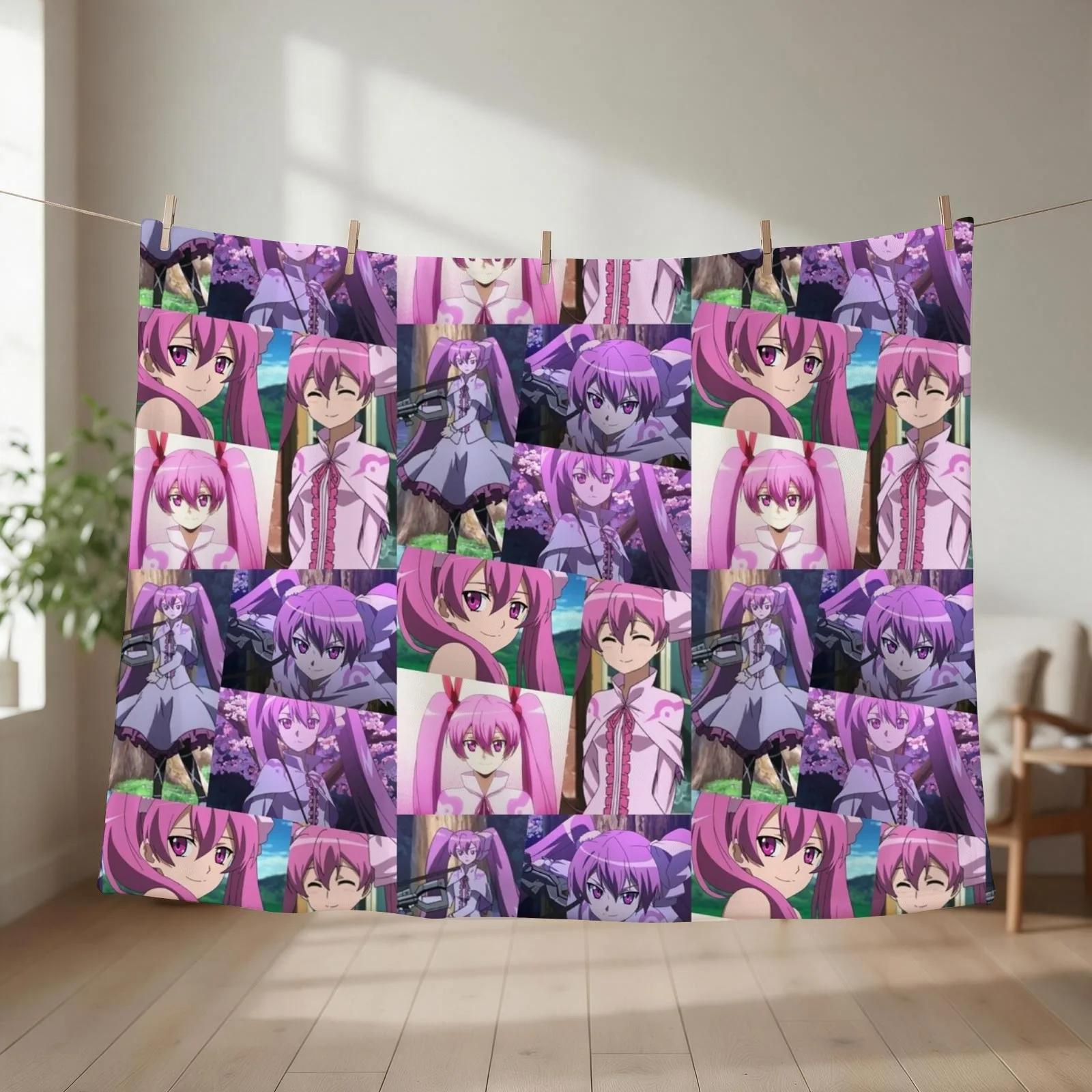 Anime Akame ga Kill Mine Throw Blanket couch cozy soft plush fuzzy picnic outdoor blanket