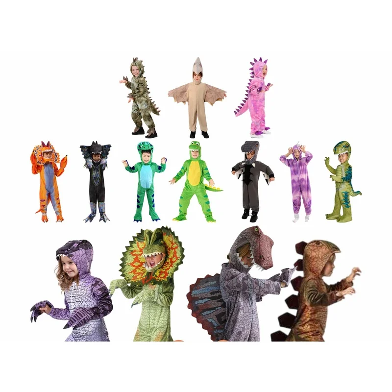 

Halloween Dinosaur Clothes Children Animal Costumes Cute Dinosaur Cosplay Game Clothes Party Clothes